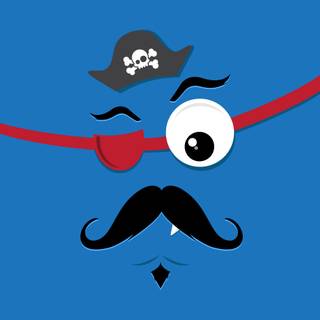 Cute pirate phone wallpaper