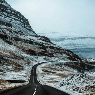 Iceland winter wallpaper