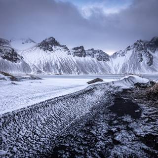 Iceland winter wallpaper