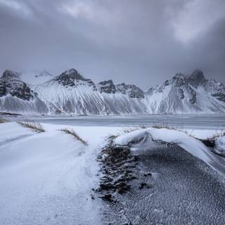 Iceland winter wallpaper