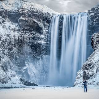 Iceland winter wallpaper
