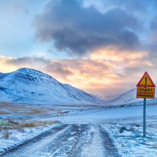 Iceland winter wallpaper