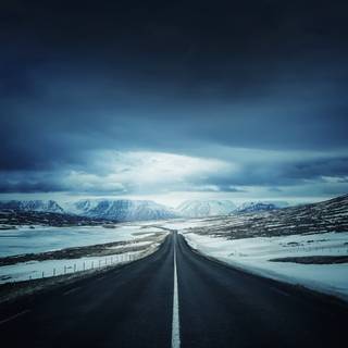 Iceland winter wallpaper