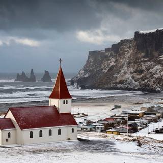 Iceland winter wallpaper