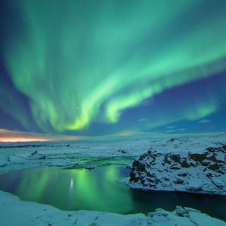 Iceland winter wallpaper