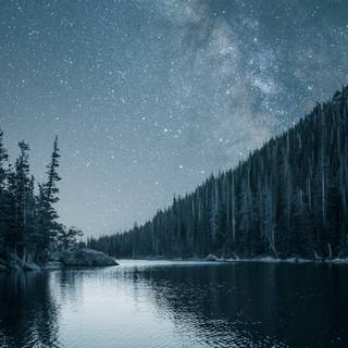 4k night landscape wallpaper