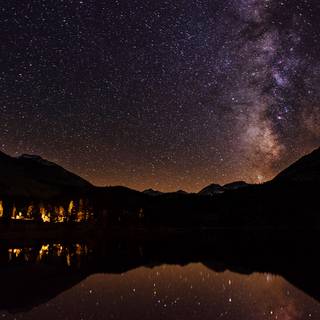 4k night landscape wallpaper