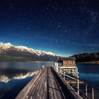 4k night landscape wallpaper