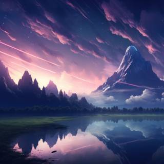 4k night landscape wallpaper