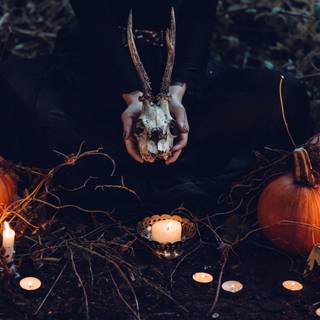 Chrome Halloween wallpaper