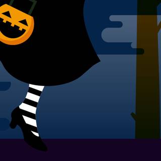 Chrome Halloween wallpaper