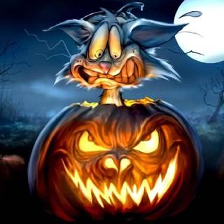 Chrome Halloween wallpaper