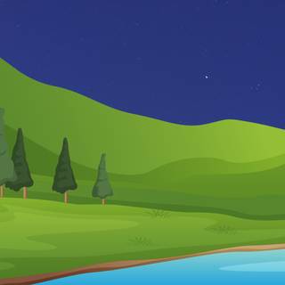 4k night landscape wallpaper