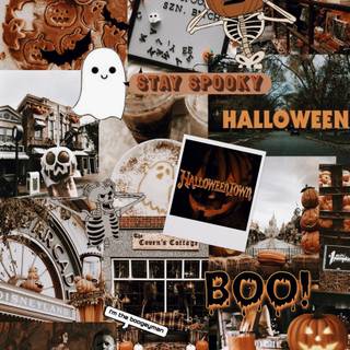 Preppy Halloween iPad wallpaper