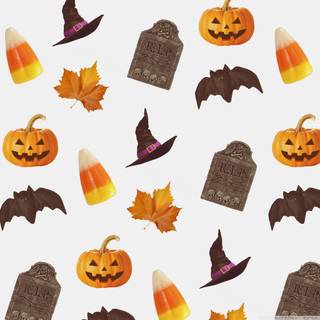 Preppy Halloween iPad wallpaper