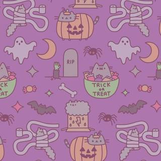 Preppy Halloween iPad wallpaper