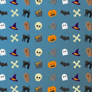 Preppy Halloween iPad wallpaper