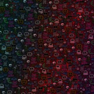 Preppy Halloween iPad wallpaper