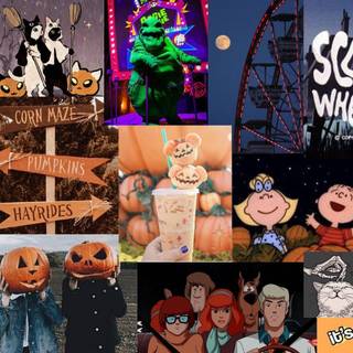 Grunge Halloween computer wallpaper