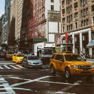 New York street 4k wallpaper