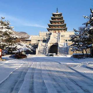 Seoul winter wallpaper