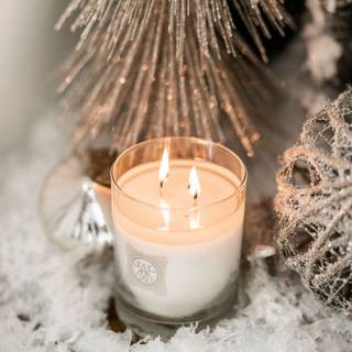 Winter candle wallpaper
