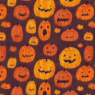 Cute and scary Halloween wallpaper