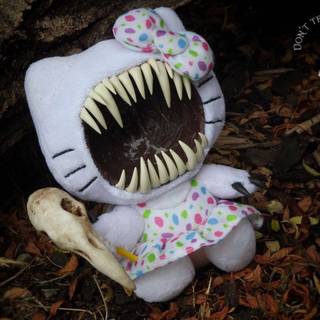 Creepy Hello Kitty wallpaper