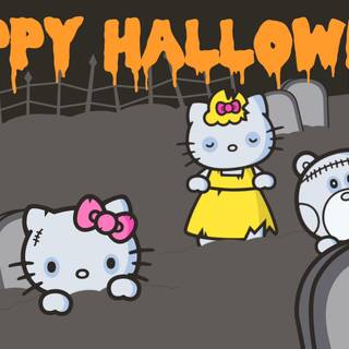 Computer Halloween Sanrio wallpaper