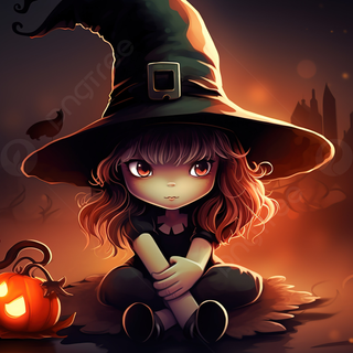 Cute and scary Halloween wallpaper