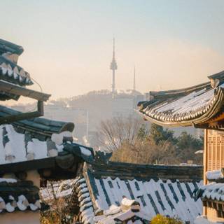 Seoul winter wallpaper