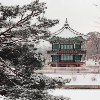 Seoul winter wallpaper