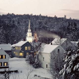 Winter England wallpaper