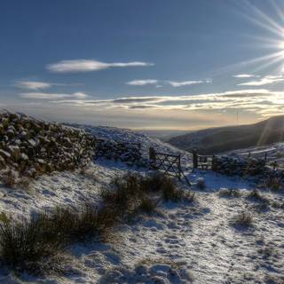 Winter England wallpaper