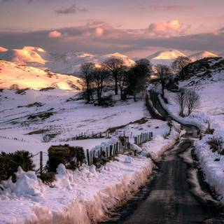 Winter England wallpaper