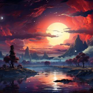 Nature art 4k wallpaper