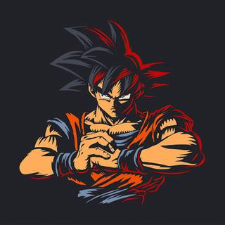 Laptop Goku 4k wallpaper