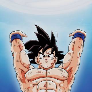 Laptop Goku 4k wallpaper