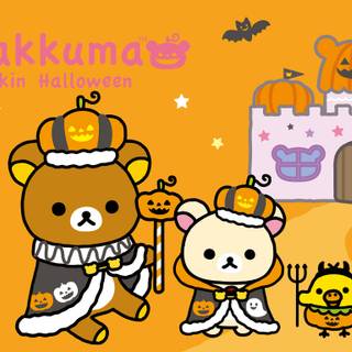 Yellow Halloween laptop wallpaper