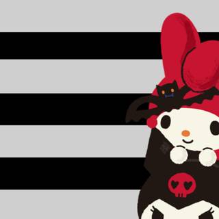 Halloween Sanrio phone wallpaper