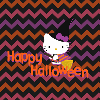 Halloween Sanrio phone wallpaper