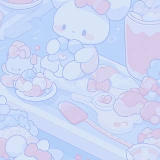 Blue Sanrio wallpaper