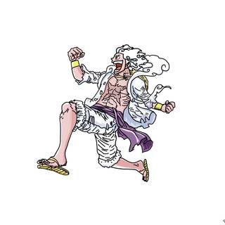 Luffy white wallpaper