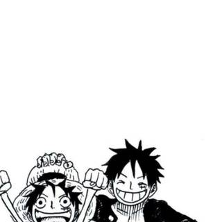 Luffy white wallpaper