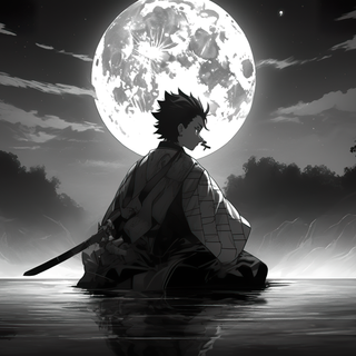 Tanjiro black wallpaper