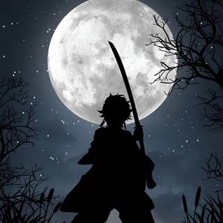 Tanjiro black wallpaper