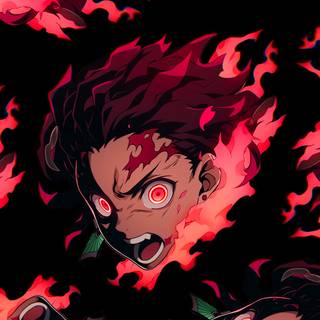 Tanjiro black wallpaper