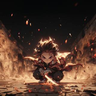 Anime AI art 4k wallpaper