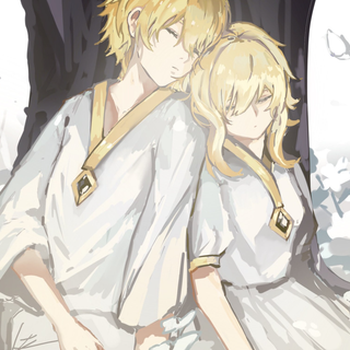 Lumine and Aether wallpaper