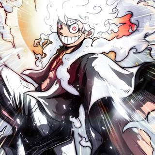 Luffy white wallpaper